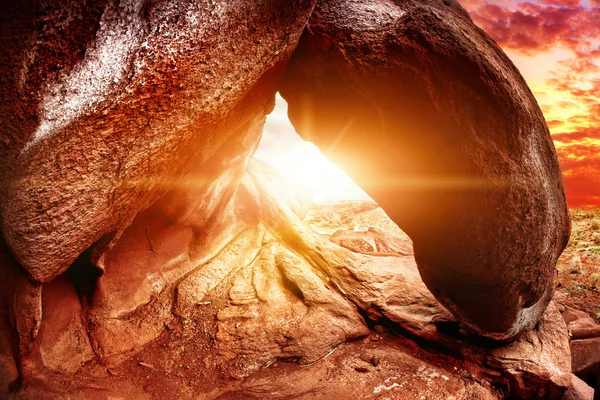 stock image Big rocks in desert