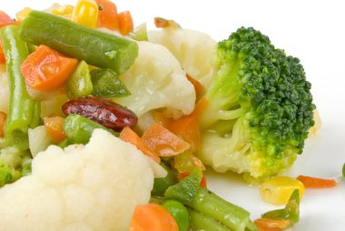 Boiled vegetables clipart