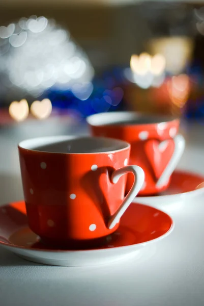 stock image Red Mug with a heart