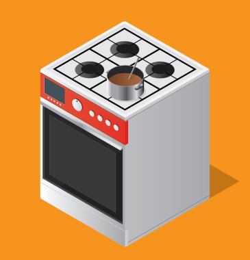 Oven Set 1 clipart