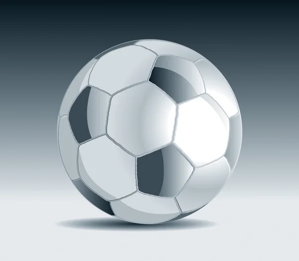 Metal Soccer Ball — Stock Vector