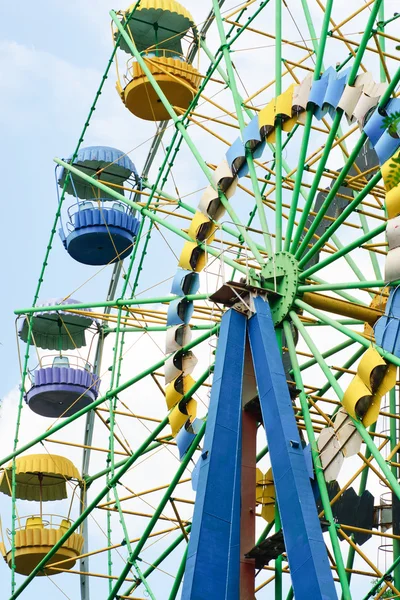 stock image Ferris wheel on the blue sky background