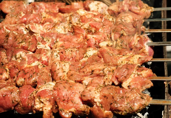 Grill hús, mint a háttér — Stock Fotó