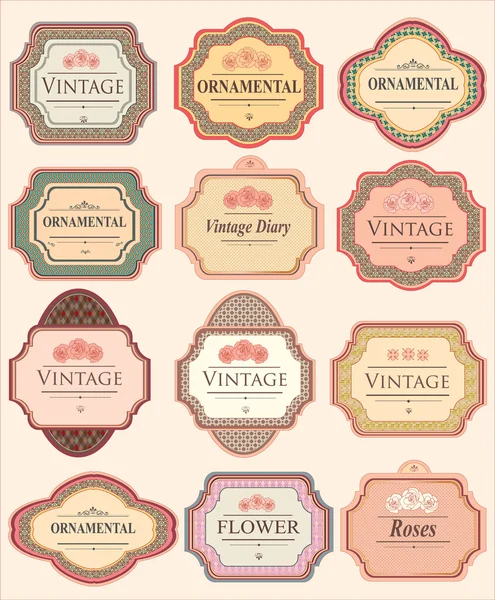 Vintage Labels — Stock Vector