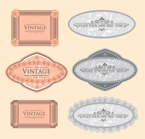 Etiquetas vintage —  Vetores de Stock