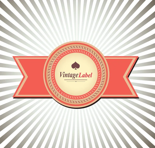 Vintage Etiketi — Stok Vektör