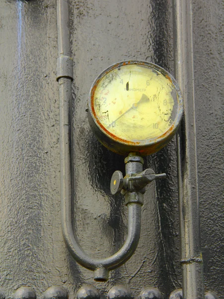 Counter-pressure steam at zero — Stock Photo, Image