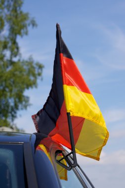 Car flag Germany Euro 2012 clipart