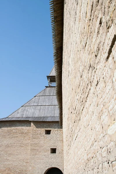 stock image Old fortress from stones in Russia