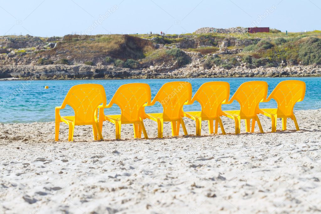 Sea and chairs