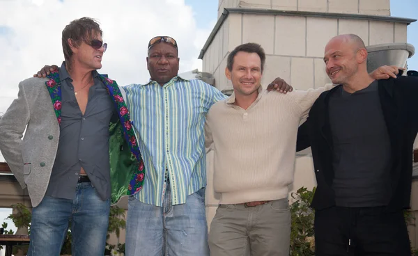 Sean Bean, Christian Slater, Ving Rhames and M. Korostishevsky. — Stock Photo, Image