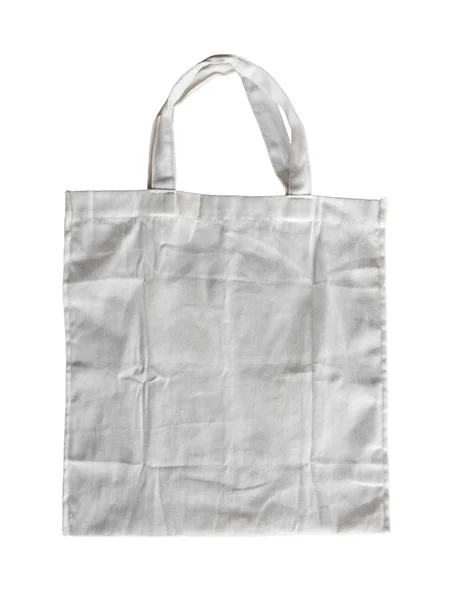 White cotton bag — Stock Photo, Image