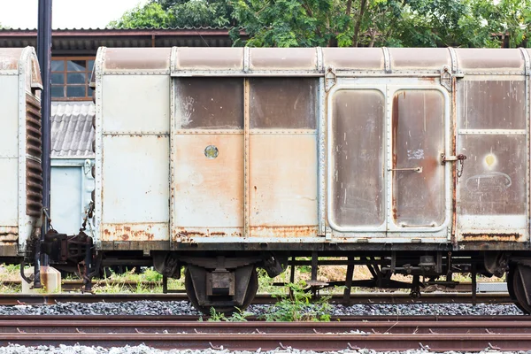 Stary pojemnik pociąg — Zdjęcie stockowe