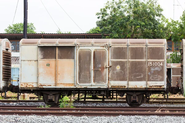 Gamla tåg behållare — Stockfoto