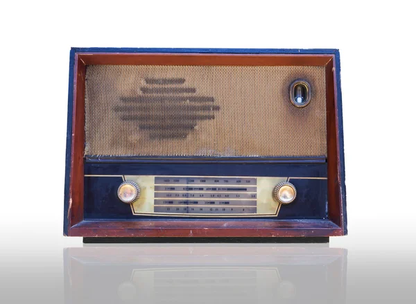 Vintage rádió izolált — Stock Fotó