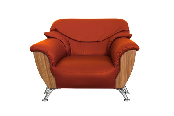 Modernes orangefarbenes Sofa — Stockfoto