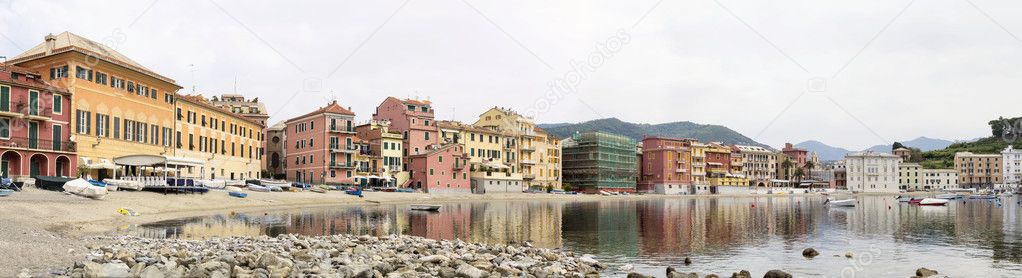 Silence bay in Sestri Levante, famous small town in Liguria, Italy