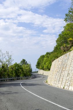 dolambaçlı bir dağ yolu