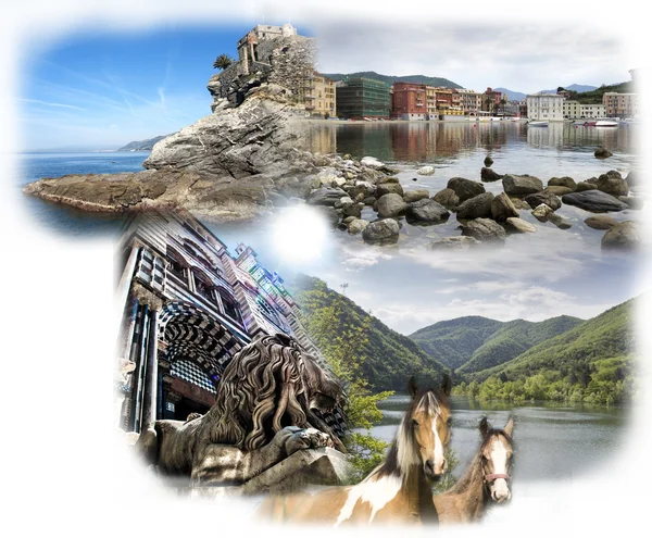 Paisajes, flora y fauna de Liguria — Foto de Stock