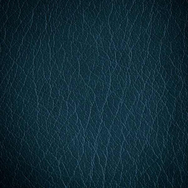青い黒い革背景 — ストック写真