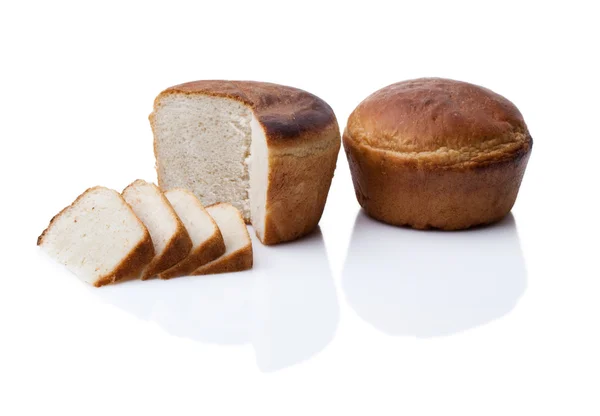 Két friss kenyeret, kenyeret — Stock Fotó