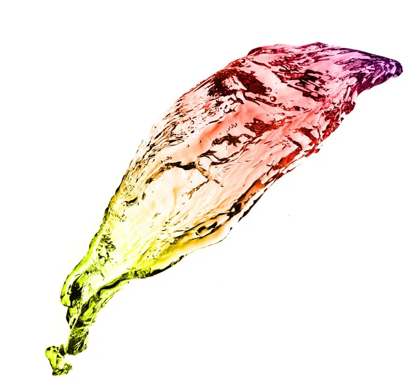 Farbe spritzendes Wasser — Stockfoto