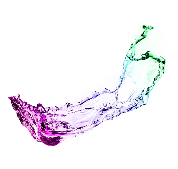 Färg stänk vatten — Stockfoto