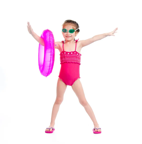 Κορίτσι σε κολύμπι κοστούμι — Φωτογραφία Αρχείου