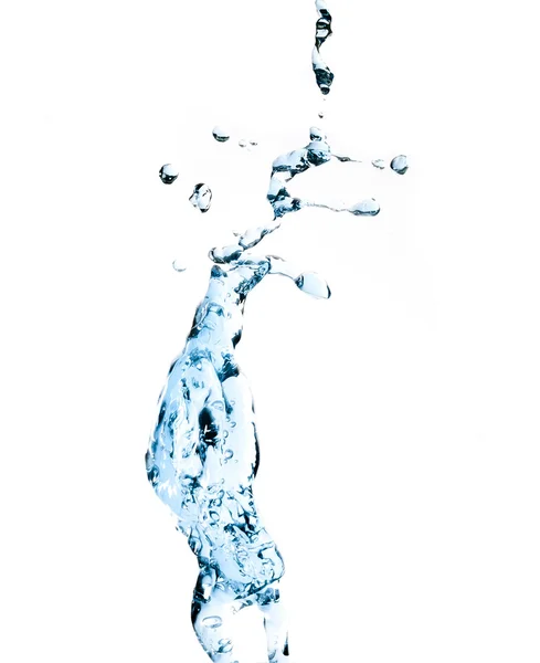 Blå stänk vatten — Stockfoto