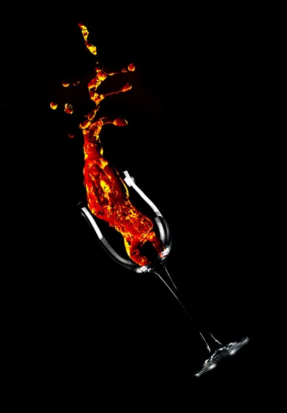 Fuego en el vidrio — Foto de Stock