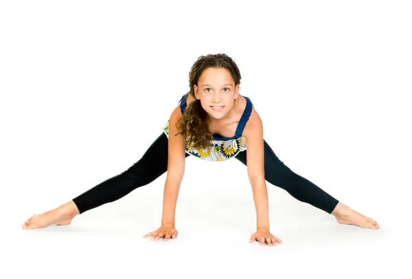Fata gimnast — Fotografie, imagine de stoc