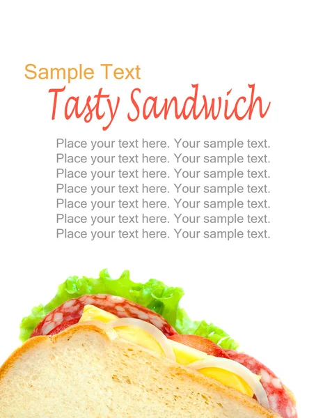 Вкусный сочный сэндвич — стоковое фото