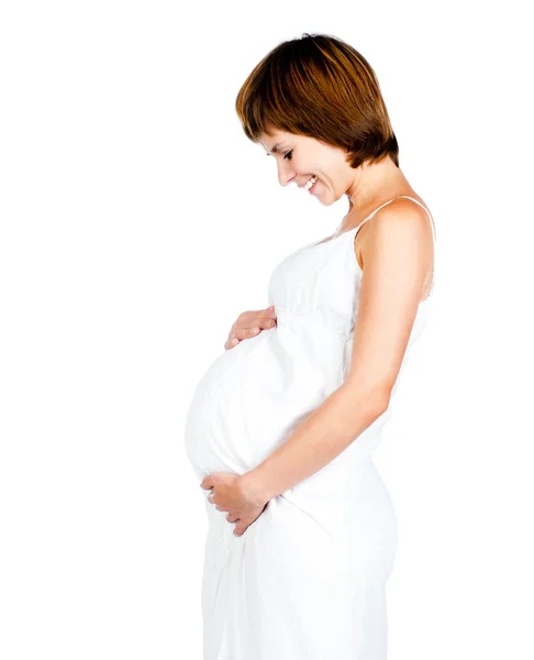 Schöne schwangere Mädchen — Stockfoto