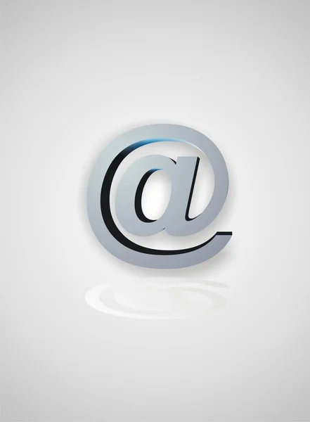 Simbolo, E-Mail, Forma tridimensionale — Foto Stock