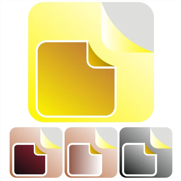 Etiketter gul — Stockfoto