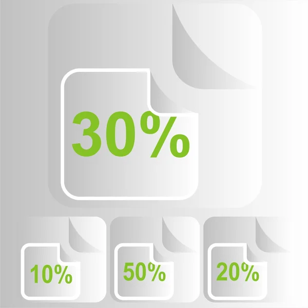 Percentages labels — Stock Photo, Image
