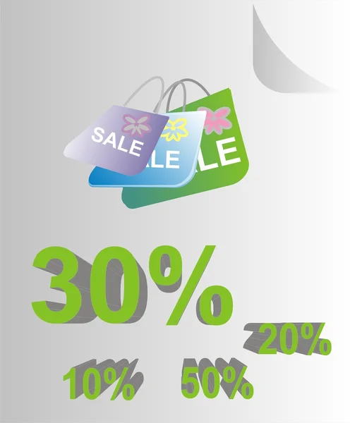 Percentage posters — Stock Photo, Image