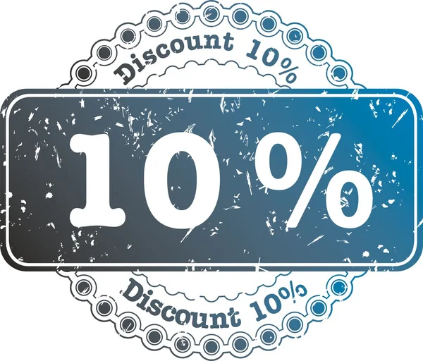 Stamp Discount ten percent — Stock Photo, Image