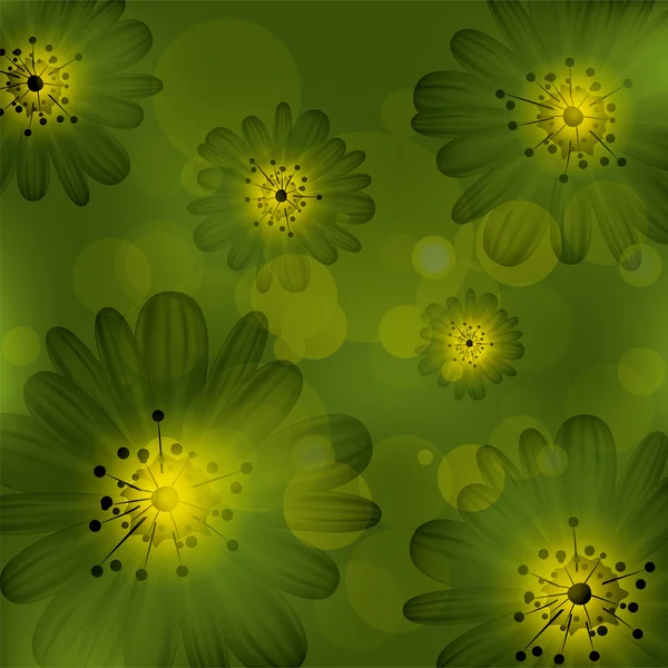 Vector abstracte bloemen achtergrond — Stockvector