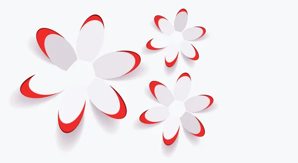 Fleurs en papier vectoriel — Image vectorielle