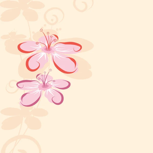 Fond floral abstrait vectoriel — Image vectorielle
