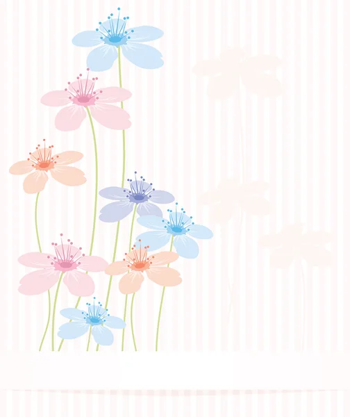 Vector abstracte bloemen achtergrond — Stockvector