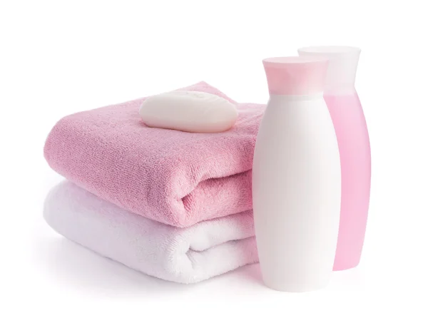 Isolated pink accessory for spa or sauna — Stock Photo, Image
