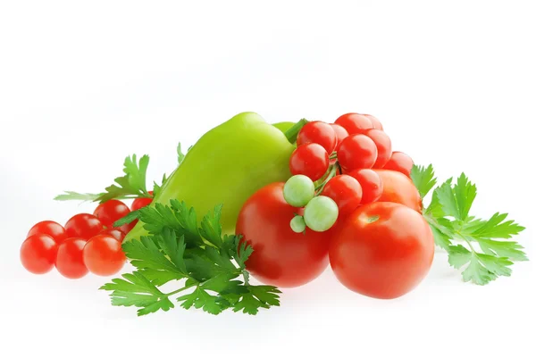 Färska grönsaker isolerade — Stockfoto