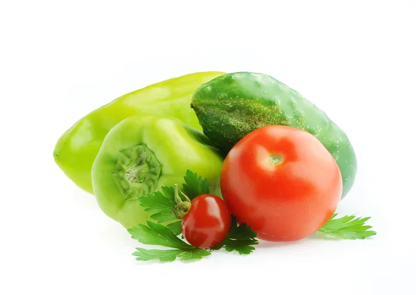 Légumes frais isolés — Photo