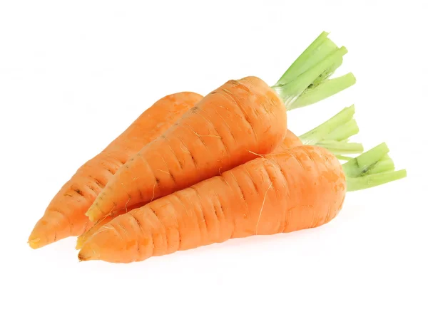 Montón de zanahorias aisladas en blanco — Foto de Stock