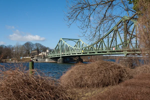 Glienicke most v únoru — Stock fotografie