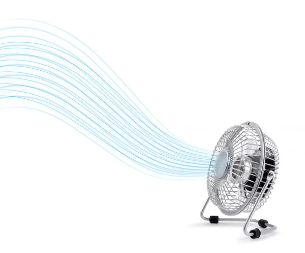 Electric cooler fan blowing fresh air — 스톡 사진