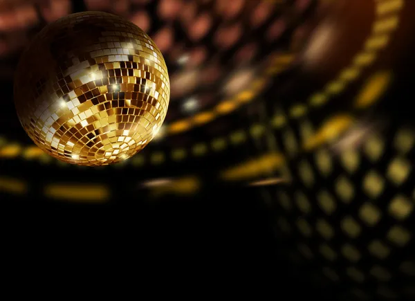 Zlatá disco odlesky — Stock fotografie