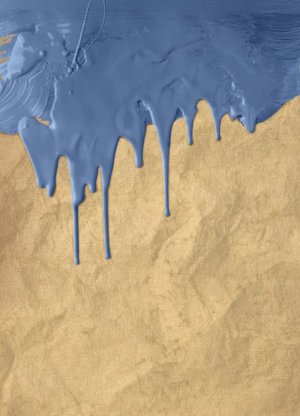 Винтажная голубая капающая краска — стоковое фото